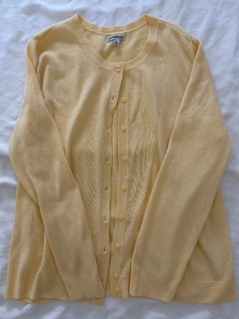 Butter Yellow Cardigan 2XL